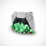 PC, gaming si accesorii - Gaming - Accesorii gaming - Accesorii console gaming - Suport Controller PS5, fosforescent, design cristale verzi - Infinity.ro