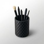 Carti si Birotica - Birotica - Accesorii de birou - Suporturi accesorii birou - Suport Pixuri cu Model Fagure, Negru, 20 cm - Infinity.ro