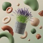 Casa si Gradina - Gradinarit si plante - Plante si ghivece - Ghivece si suporturi - Ghiveci Decorativ cu Textura de Beton, Gri, 12 cm - Infinity.ro