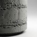 Casa si Gradina - Gradinarit si plante - Plante si ghivece - Ghivece si suporturi - Ghiveci Decorativ cu Textura de Beton, Gri, 12 cm - Infinity.ro
