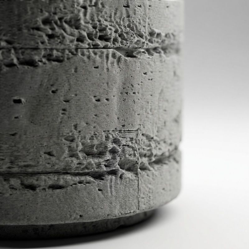 Casa si Gradina - Gradinarit si plante - Plante si ghivece - Ghivece si suporturi - Ghiveci Decorativ cu Textura de Beton, Gri, 12 cm - Infinity.ro