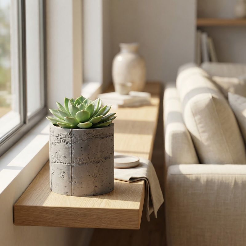 Casa si Gradina - Gradinarit si plante - Plante si ghivece - Ghivece si suporturi - Ghiveci Decorativ cu Textura de Beton, Gri, 12 cm - Infinity.ro