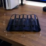 PC, gaming si accesorii - Gaming - Accesorii gaming - Accesorii console gaming - Suport Jocuri Sculptural cu 6 Sloturi, Negru, 20 cm - Infinity.ro