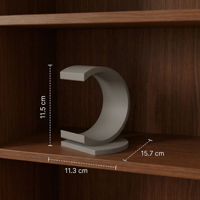 Carti si Birotica - Carti - Accesorii pentru cititori - Suport de Carti Decorativ Circular, Gri, 16 cm - Infinity.ro