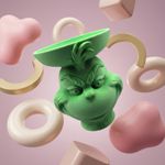 Casa si Gradina - Decoratiuni - Obiecte decorative - Vaze si boluri decorative - Bol Decorativ cu Picior, Verde, 11 cm - Infinity.ro