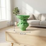 Casa si Gradina - Decoratiuni - Obiecte decorative - Vaze si boluri decorative - Bol Decorativ cu Picior, Verde, 11 cm - Infinity.ro