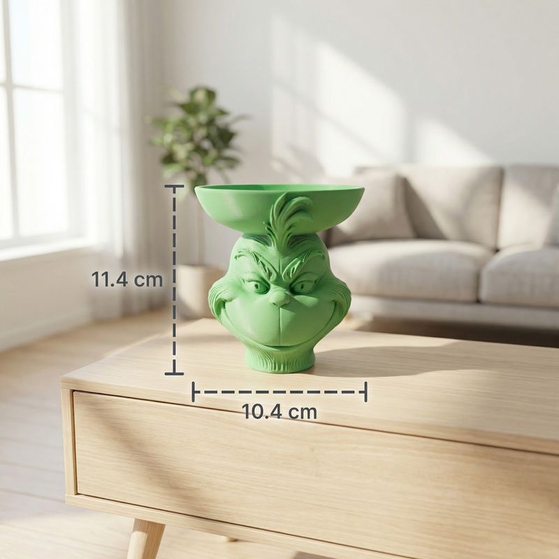 Casa si Gradina - Decoratiuni - Obiecte decorative - Vaze si boluri decorative - Bol Decorativ cu Picior, Verde, 11 cm - Infinity.ro