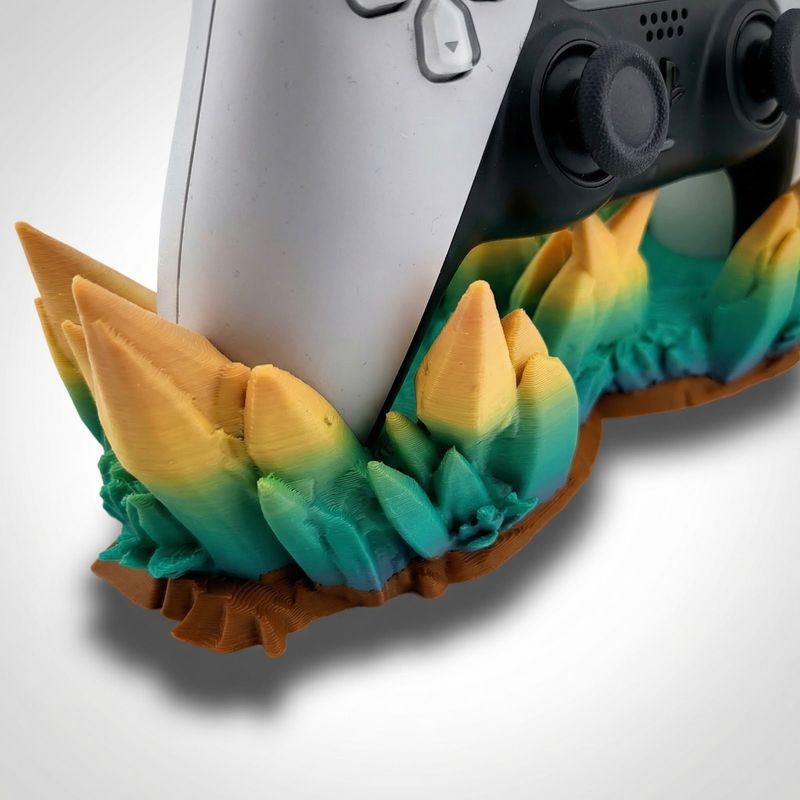 PC, gaming si accesorii - Gaming - Accesorii gaming - Accesorii console gaming - Suport Controller, Design Cristale, Multicolor, 23 cm - Infinity.ro