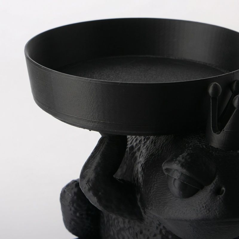 Fashion, accesorii si bijuterii - Femei - Bijuterii femei - Cutii bijuterii - Tava Organizator pentru Bijuterii Regala, Negru, 15 cm - Infinity.ro