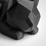 Casa si Gradina - Decoratiuni - Obiecte decorative - Accesorii decorative - Figurina Decorativa Pisica Geometrica, Negru, 15 cm - Infinity.ro