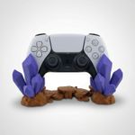 PC, gaming si accesorii - Gaming - Accesorii gaming - Accesorii console gaming - Suport Controller cu Design Cristale, Albastru/Vernil, 19 cm - Infinity.ro
