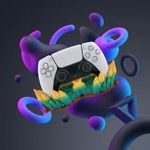 PC, gaming si accesorii - Gaming - Accesorii gaming - Accesorii console gaming - Suport Controller, Design Cristale, Multicolor, 23 cm - Infinity.ro