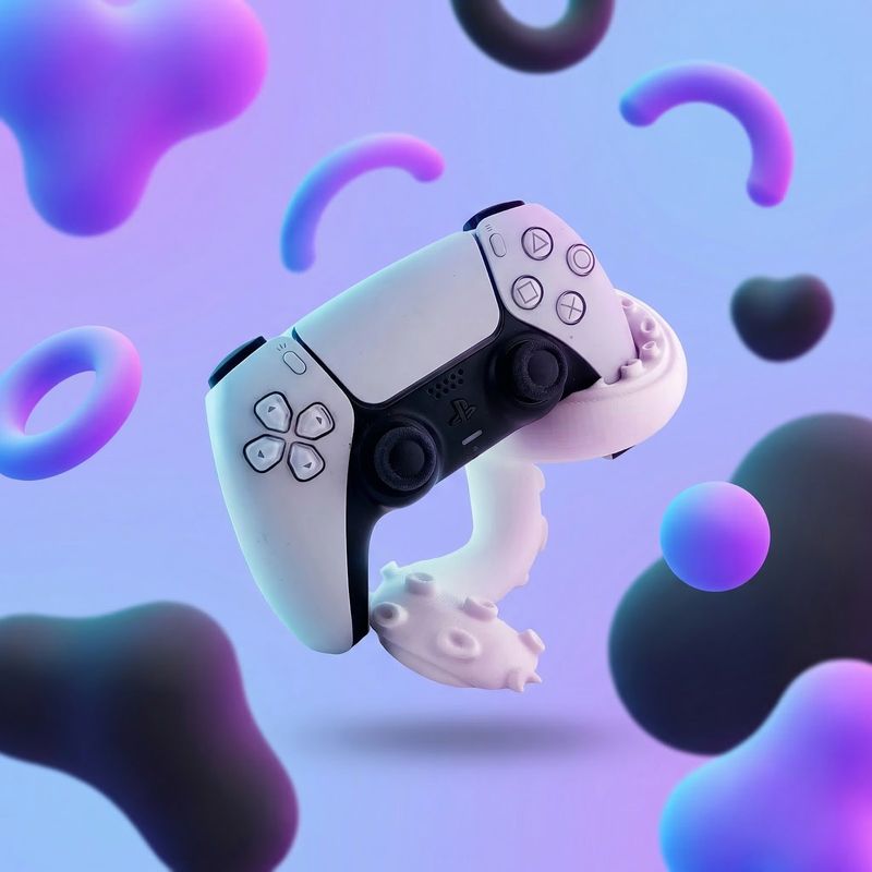 PC, gaming si accesorii - Gaming - Accesorii gaming - Accesorii console gaming - Suport Vertical pentru Controller, Alb, 12 cm - Infinity.ro