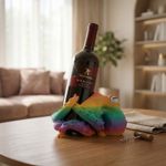 Casa si Gradina - Bucatarie si vesela - Accesorii bar - Suporturi bauturi - Suport Sticla de Vin cu Caracatita Decorativa, Multicolor, 19 cm - Infinity.ro
