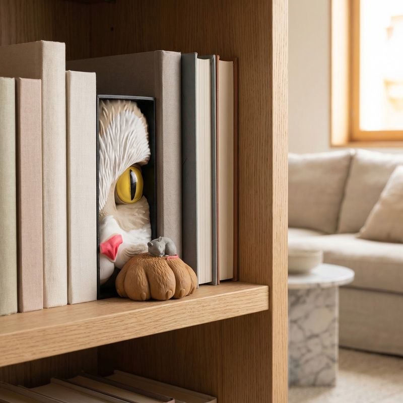 Carti si Birotica - Carti - Accesorii pentru cititori - Insertie Decorativa pentru Biblioteca, Multicolor, 17 cm - Infinity.ro