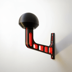 Auto si Moto - Moto - Accesorii moto si consumabile - Suport Perete pentru Casca Moto, Include Suruburi Montaj, Sistem Prindere Rigid, Accesorii Moto pentru Casa sau Garaj, Culoare Negru cu Insertii Rosii - Infinity.ro