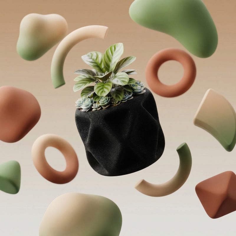 Casa si Gradina - Gradinarit si plante - Plante si ghivece - Ghivece si suporturi - Ghiveci Decorativ cu Textura Catifelata, Negru, 17 cm - Infinity.ro