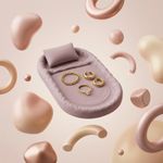 Fashion, accesorii si bijuterii - Femei - Bijuterii femei - Cutii bijuterii - Tavita pentru Bijuterii Armonie, Roz Pudrat, 15 cm - Infinity.ro