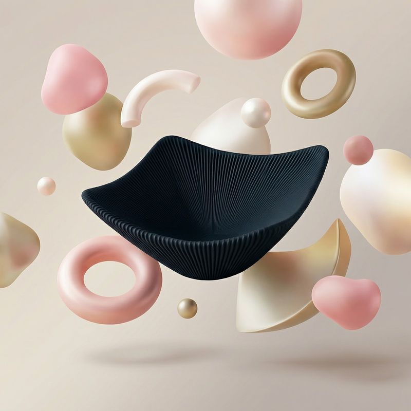 Casa si Gradina - Decoratiuni - Obiecte decorative - Vaze si boluri decorative - Bol Decorativ cu Pliuri Sculpturale, Negru, 28 cm - Infinity.ro