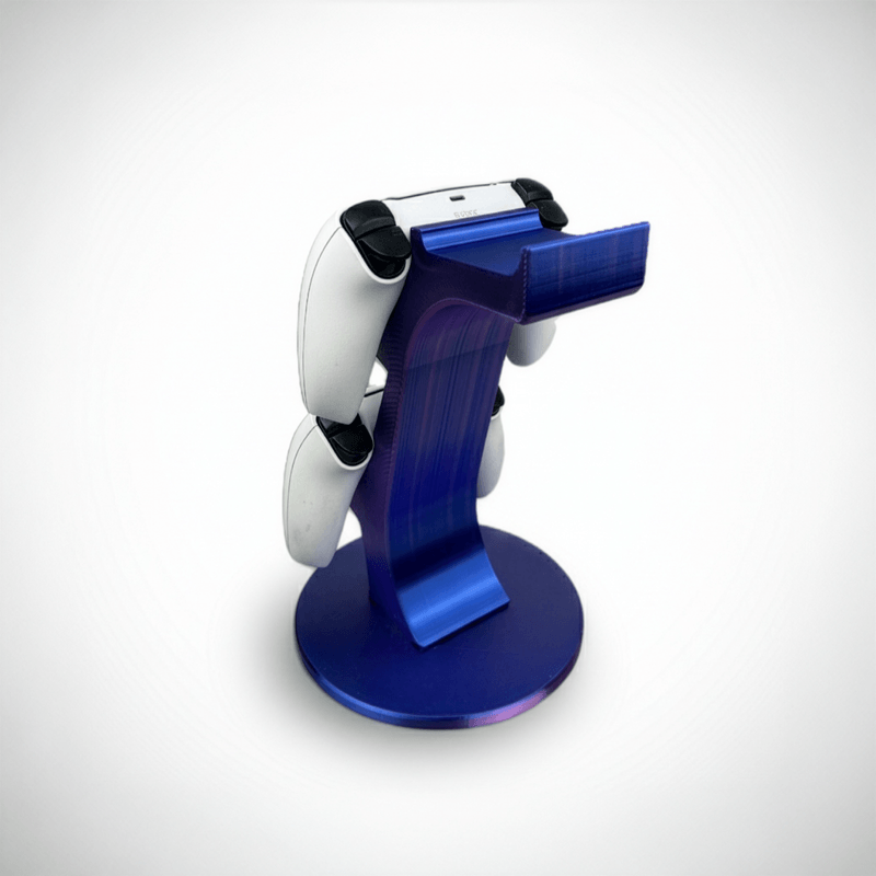 PC, gaming si accesorii - Gaming - Accesorii gaming - Accesorii console gaming - Suport Dublu Controller PS5 si Casti, Stand Organizator, Violet Galaxy - Infinity.ro