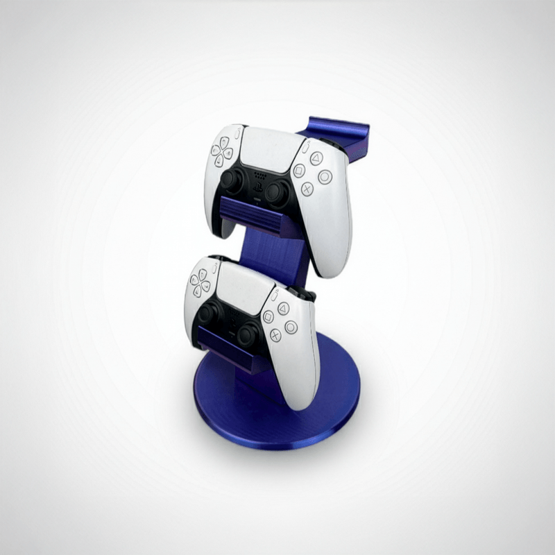 PC, gaming si accesorii - Gaming - Accesorii gaming - Accesorii console gaming - Suport Dublu Controller PS5 si Casti, Stand Organizator, Violet Galaxy - Infinity.ro