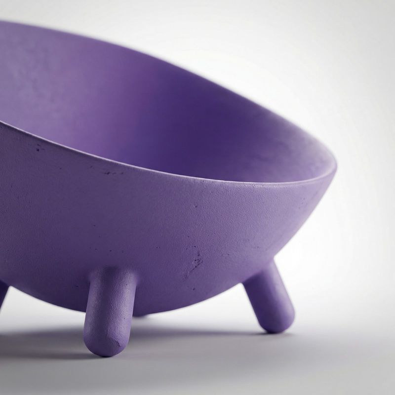 Casa si Gradina - Mobilier - Organizare si depozitare - Cutii depozitare - Bol Organizator cu Picioruse Elegant, Mov, 4 cm - Infinity.ro