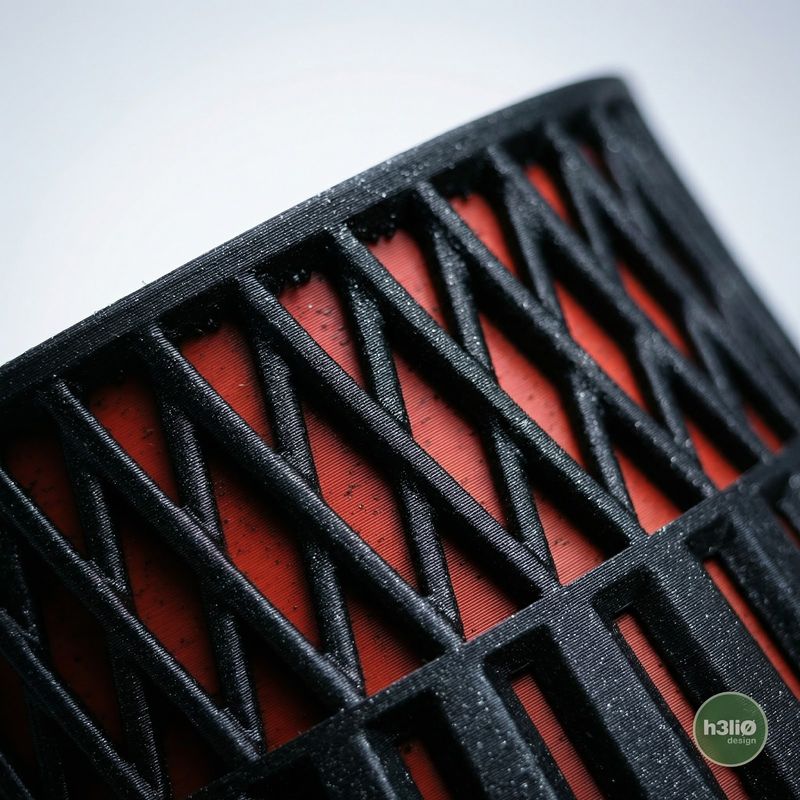 Casa si Gradina - Gradinarit si plante - Plante si ghivece - Ghivece si suporturi - Ghiveci decorativ geometric, negru, 13 cm, cu farfurie de scurgere - Infinity.ro