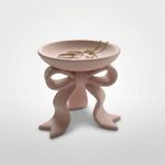 Fashion, accesorii si bijuterii - Femei - Bijuterii femei - Cutii bijuterii - Tavita pentru Bijuterii cu Funda Eleganta, Roz, 11 cm - Infinity.ro