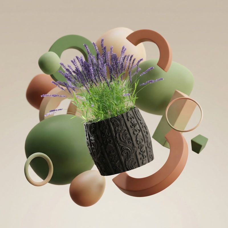 Casa si Gradina - Gradinarit si plante - Plante si ghivece - Ghivece si suporturi - Ghiveci Decorativ cu Ornamente Florale, Negru, 14 cm - Infinity.ro