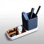 Carti si Birotica - Birotica - Accesorii de birou - Suporturi accesorii birou - Organizator Birou Modular Armonie, Negru, 11cm - Infinity.ro