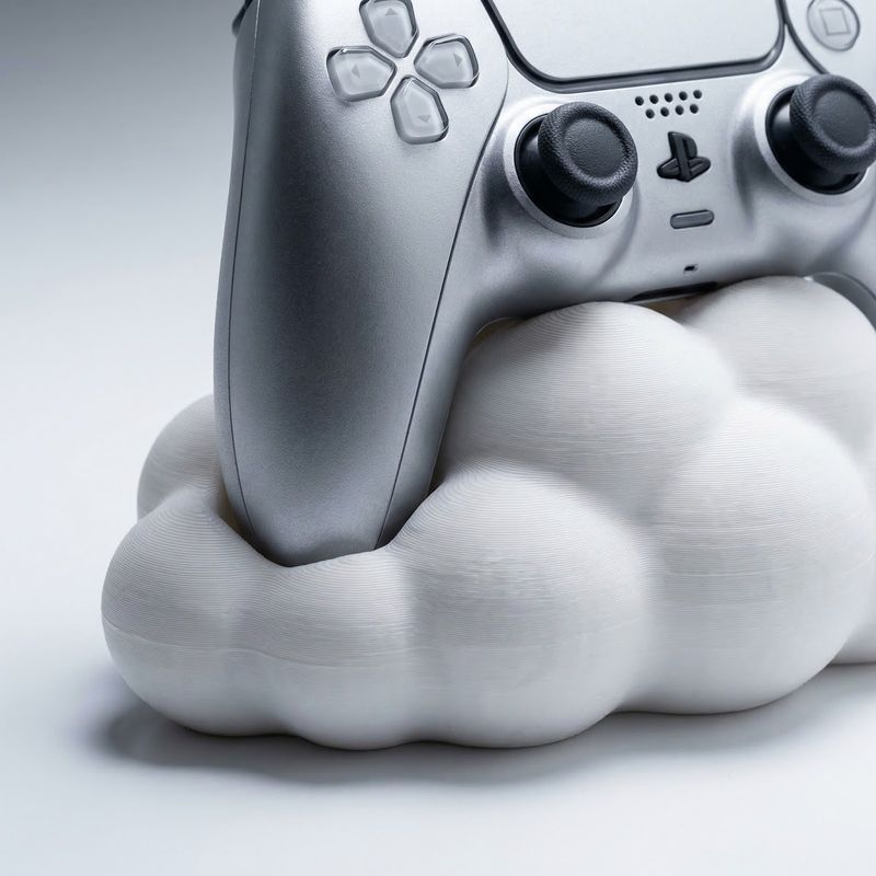 PC, gaming si accesorii - Gaming - Accesorii gaming - Accesorii console gaming - Suport Controller Elegant, Alb, 12 cm - Infinity.ro