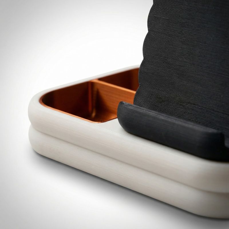 Carti si Birotica - Birotica - Accesorii de birou - Suporturi accesorii birou - Organizator Birou Modular Armonie, Negru, 11cm - Infinity.ro
