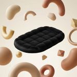 Casa si Gradina - Decoratiuni - Obiecte decorative - Accesorii decorative - Tava Decorativa cu Aspect Matlasat, Negru, 21 cm - Infinity.ro