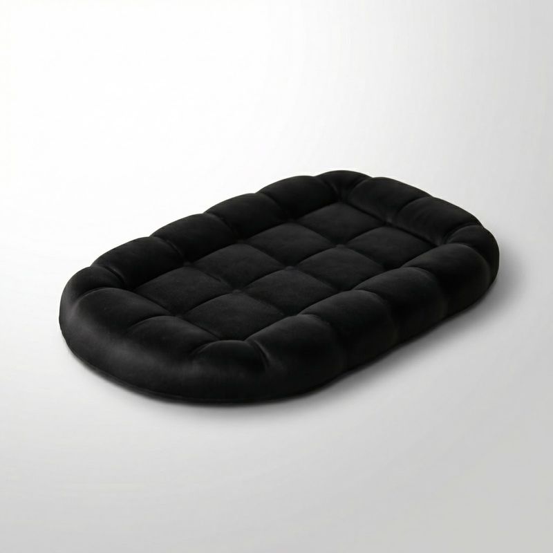 Casa si Gradina - Decoratiuni - Obiecte decorative - Accesorii decorative - Tava Decorativa cu Aspect Matlasat, Negru, 21 cm - Infinity.ro