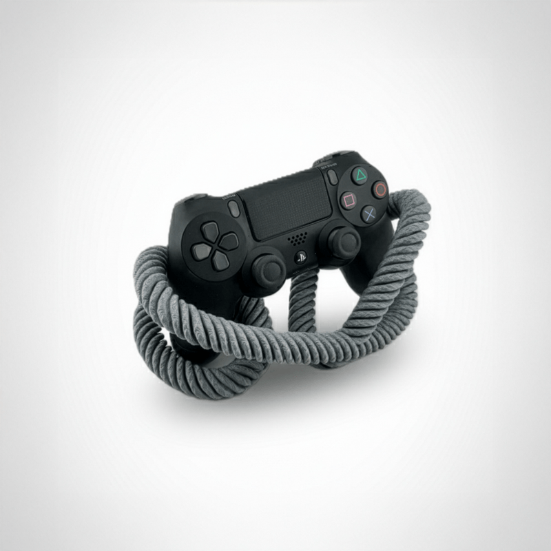PC, gaming si accesorii - Gaming - Accesorii gaming - Accesorii console gaming - Suport Controller PS5 & xBox, in forma de sfoara, gri - Infinity.ro
