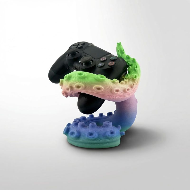PC, gaming si accesorii - Gaming - Accesorii gaming - Accesorii console gaming - Suport Controller cu Design Tentacul, Multicolor, 14 cm - Infinity.ro