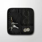 Carti si Birotica - Birotica - Accesorii de birou - Suporturi accesorii birou - Tava organizator birou, Negru, 18 cm, compartimentare inteligenta - Infinity.ro