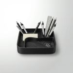 Carti si Birotica - Birotica - Accesorii de birou - Suporturi accesorii birou - Tava organizator birou, Negru, 18 cm, compartimentare inteligenta - Infinity.ro