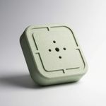 Casa si Gradina - Gradinarit si plante - Plante si ghivece - Ghivece si suporturi - Ghiveci Decorativ Geometric cu Tavita, Alb, 12 cm - Infinity.ro