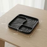 Carti si Birotica - Birotica - Accesorii de birou - Suporturi accesorii birou - Tava organizator birou, Negru, 18 cm, compartimentare inteligenta - Infinity.ro