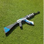 Jucarii, Copii si Bebe - Jucarii si jocuri - Jucarii de rol - Arme de jucarie - Mitraliera replica AK 47 Vulcan, 88cm, dimensiune reala, design autentic, multicolor - Infinity.ro