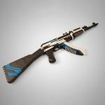 Jucarii, Copii si Bebe - Jucarii si jocuri - Jucarii de rol - Arme de jucarie - Mitraliera replica AK 47 Vulcan, 88cm, dimensiune reala, design autentic, multicolor - Infinity.ro