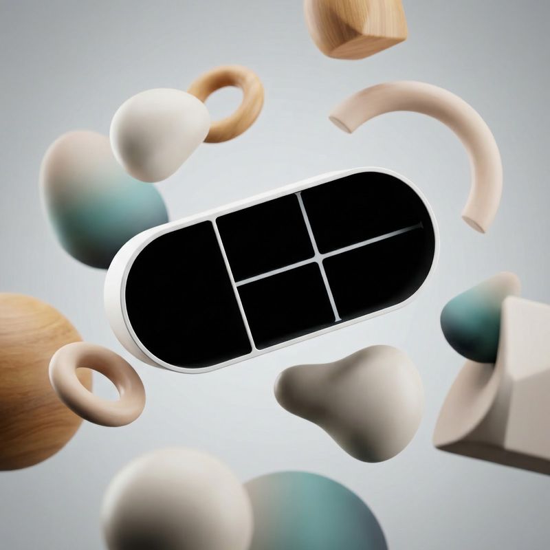 Carti si Birotica - Birotica - Accesorii de birou - Suporturi accesorii birou - Organizator birou minimalist, negru, 23 cm, design oval cu compartimente - Infinity.ro