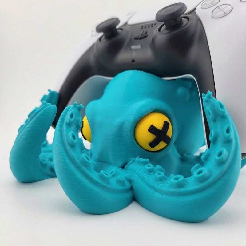 PC, gaming si accesorii - Gaming - Accesorii gaming - Accesorii console gaming - Suport Controller Gaming Tentacular, Turcoaz, 16 cm - Infinity.ro