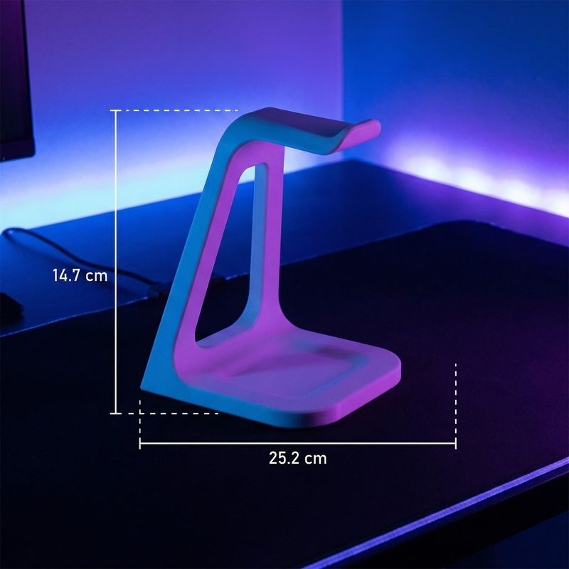 PC, gaming si accesorii - Periferice PC - Periferice Diverse - Suport Casti Minimalist Armonie, Alb, 25 cm - Infinity.ro