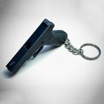 Market - Cadouri - Suveniruri - Breloc pistol Glock 17, fluier integrat, negru, printat 3D, plastic - Infinity.ro