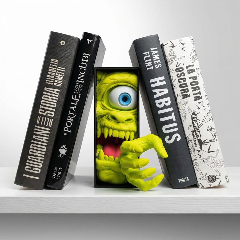 Carti si Birotica - Carti - Accesorii pentru cititori - Book Nook Monstru Fantastic, Verde, 17 cm - Infinity.ro