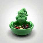 Casa si Gradina - Decoratiuni - Obiecte decorative - Vaze si boluri decorative - Bol Decorativ de Depozitare Festiv, Verde, 13 cm - Infinity.ro