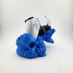 PC, gaming si accesorii - Gaming - Accesorii gaming - Accesorii console gaming - Suport Controller Gaming cu Motiv Sarpe si Craniu, Albastru, 12 cm - Infinity.ro