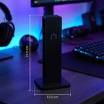 PC, gaming si accesorii - Periferice PC - Periferice Diverse - Suport casti, negru, 21 cm - Infinity.ro